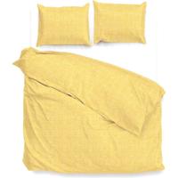 Dekbedovertrek Katoen Lino Aspen Yellow Effen 200x200 Cm Zo!Home - Dekbed-Discounter.nl