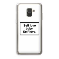 Self love: Samsung Galaxy A8 (2018) Transparant Hoesje