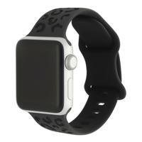 Apple Watch Siliconen Luipaard Wild Band - Zwart Diepgrijs - 44, 45, 46 & 49mm Apple Watch Siliconen Luipaard Wild Band - Zwart Diepgrijs - 44, 45, 46 & 49mm