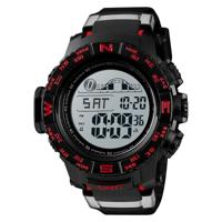 SKMEI 1380 mannen modieuze outdoor 50m waterdichte digitale horloge grote wijzerplaat sport polshorloge (rood)
