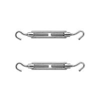 2x stuks spanschroeven / draadspanner RVS 9 cm