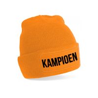Oranje muts Kampioen - Koningsdag - EK/WK voetbal - one size - Verkleedhoofddeksels