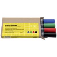 Sigel BA010 BA010 Whiteboardmarkerset Blauw, Groen, Rood, Zwart 4 stuk(s)