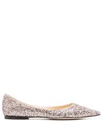 Jimmy Choo ballerines pailletées Romy à bout pointu - Rose Jimmy Choo ballerines pailletées Romy à bout pointu - Rose