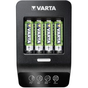 Varta LCD Ultra Fast Charger+ incl. 4 accu's 2100 mAh AA + 12V
