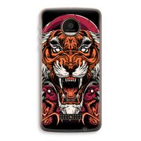 Tiger and Rattlesnakes: Motorola Moto Z Force Transparant Hoesje