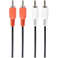Gembird CCA-2R2R-7.5M audio kabel 7,5 m 2 x RCA Zwart