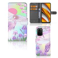 Poco F3 | Xiaomi Mi 11i | Telefoonhoesje | Met pasjeshouder | Bird Poco F3 | Xiaomi Mi 11i | Telefoonhoesje | Met pasjeshouder | Bird