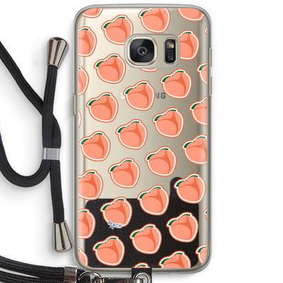 Just peachy: Samsung Galaxy S7 Transparant Hoesje met koord
