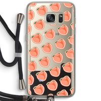 Just peachy: Samsung Galaxy S7 Transparant Hoesje met koord