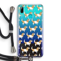Doggy: Huawei P Smart (2019) Transparant Hoesje met koord