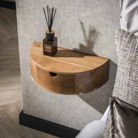 LifestyleFurn Hangend Nachtkastje 'Vita' Met 1 lade, Acaciahout LifestyleFurn Hangend Nachtkastje 'Vita' Met 1 lade, Acaciahout