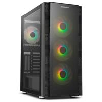ATX Semi-toren doos Nox-Xtreme Hummer Horus Zwart E-ATX