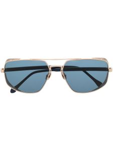 Matsuda lunettes de soleil teintées à monture carrée - Bleu