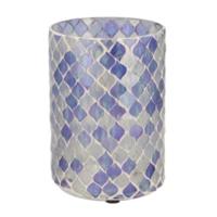Daan Kromhout Theelichthouder mosaic l paars 15 cm | 12 stuks