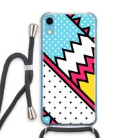 Pop Art #2: iPhone XR Transparant Hoesje met koord