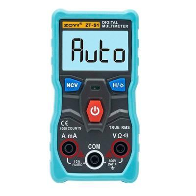 ZOYI Portable elektrische meting automatische intelligent Gear Recognition mini multimeter (ZT-S1Blue)