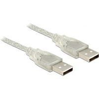 DeLOCK 0.5m, 2xUSB2.0-A USB-kabel 0,5 m USB 2.0 USB A Transparant - thumbnail