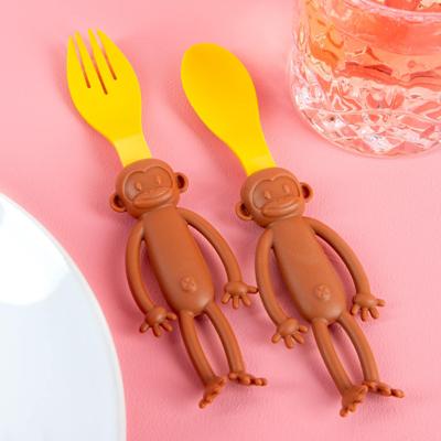 Apen kinderbestek (set van 2)
