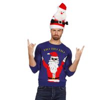 Foute Kersttruien met rocking Santa - thumbnail