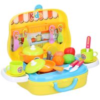 Eddy Toys Keuken Speelset - 38 x 25 x 26.5 CM - In Koffertje - 26 Onderdelen