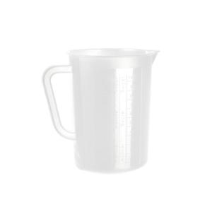 Keuken maatbeker/mengbeker - kunststof - wit - 1400 ml