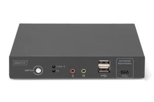 Digitus DS-12901 KVM-switch 2 poorten HDMI Toetsenbord, USB 1920 x 1080 Pixel, 1920 x 1200 Pixel, 1920 x 1280 Pixel, 1920 x 1440 Pixel, 2560 x 1080 Pixel, 2560