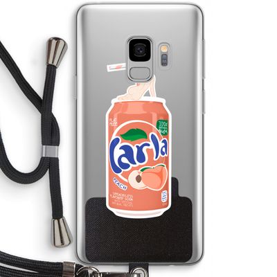 S(peach)less: Samsung Galaxy S9 Transparant Hoesje met koord