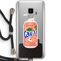 S(peach)less: Samsung Galaxy S9 Transparant Hoesje met koord