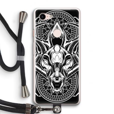 Oh Deer: Pixel 3 Transparant Hoesje met koord
