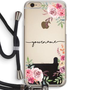 Rozen: iPhone 6 / 6S Transparant Hoesje met koord