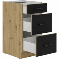 Keukenmeubilair Zwart noir Mat zwart 40 cm