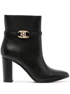 Lauren Ralph Lauren bottines Maxie 90 mm en cuir - Noir