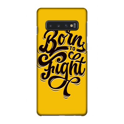 Born to Fight: Samsung Galaxy S10 4G Volledig Geprint Hoesje
