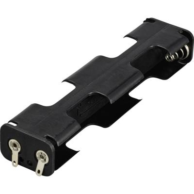 TRU COMPONENTS TC-13220548 Batterijhouder Aantal cellen: 4 AA (penlite) Soldeeraansluiting (l x b x h) 108 x 17 x 26 mm