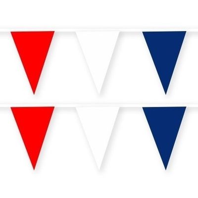 2x Noorwegen stoffen vlaggenlijnen/slingers 10 meter van katoen 2x Noorwegen stoffen vlaggenlijnen/slingers 10 meter van katoen