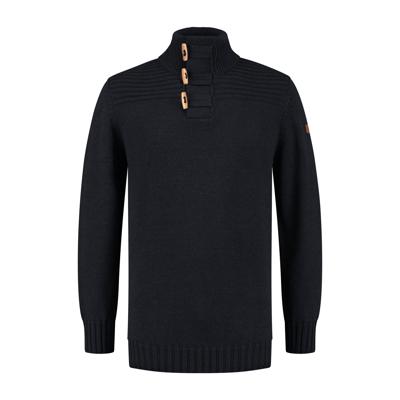 Travelin' Men - Mock neck - Marine - Maat XXL