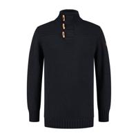 Travelin' Men - Mock neck - Marine - Maat XXL