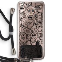 Vexx Black City : Motorola Moto G6 Transparant Hoesje met koord