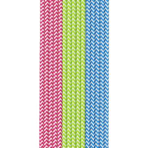 Duni Papieren Rietjes 50 Stuks Rood/Groen/Blauw