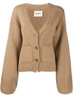 KHAITE cardigan oversize en cachemire - Marron