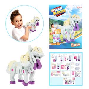 Toi-Toys 3d puzzel constuksructiefoam paard diy set s