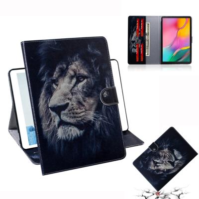 Leeuw patroon horizontale Flip lederen case voor Galaxy tab een 10 1 (2019) T510/T515 met houder & Card slot & portemonnee