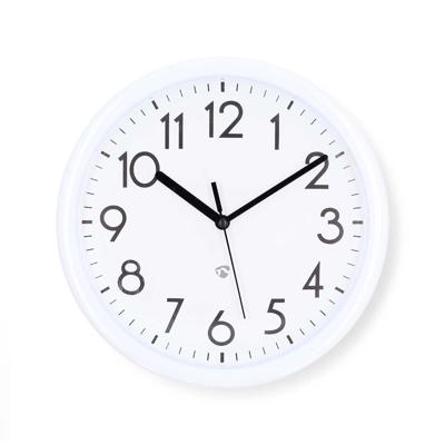 Nedis Wandklok | Diameter: 220 mm | Kunststof | Wit - CLWA105WT