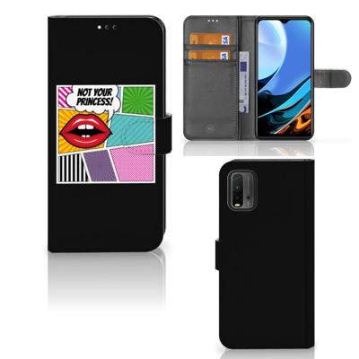 Xiaomi Redmi 9T | Poco M3 | Wallet Case | met Pasjes | Popart Princess Xiaomi Redmi 9T | Poco M3 | Wallet Case | met Pasjes | Popart Princess