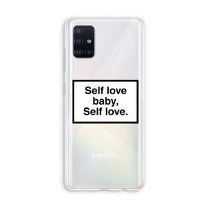 Self love: Galaxy A51 4G Transparant Hoesje