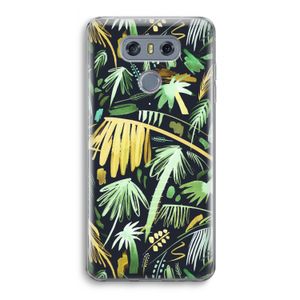 Tropical Palms Dark: LG G6 Transparant Hoesje