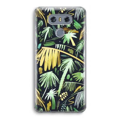 Tropical Palms Dark: LG G6 Transparant Hoesje