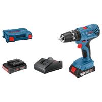 Bosch Professional GSB 18V-21 Accu klop-/schroefboormachine 18V 2.0Ah (2x) in L-Case - 06019H1109