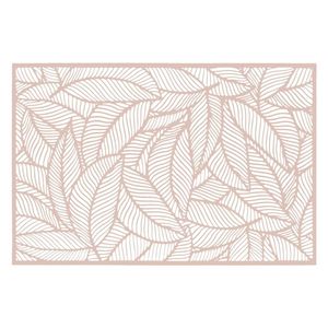 Rechthoekige placemat Jungle roze PVC 45 x 30 cm - Placemats